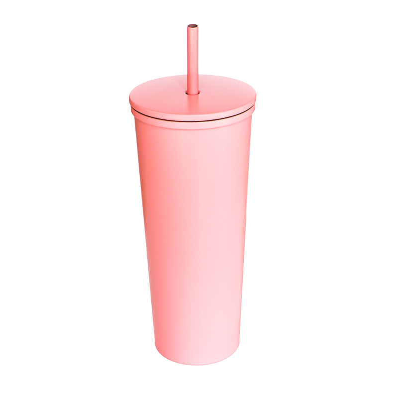 detail of 32oz 不锈钢保温大号吸管盖冰咖啡杯